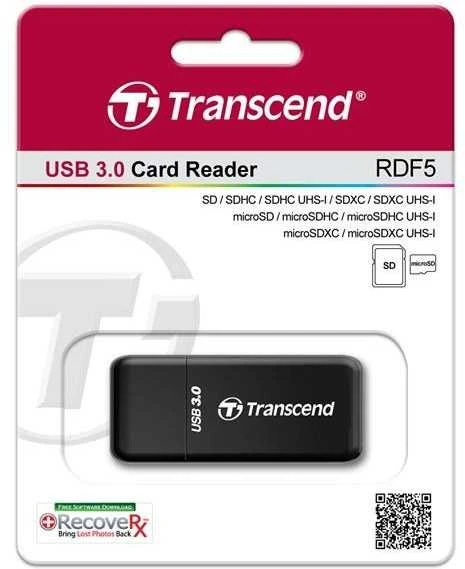 TRANSCEND superSpeed USB 3.0 kortelių skaitytuvas RDF5