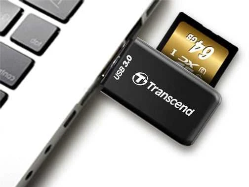 TRANSCEND superSpeed USB 3.0 kortelių skaitytuvas RDF5