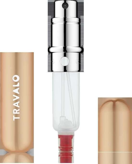 Travalo Classic HD Gold pildomas kvepalų buteliukas (atomaizeris), 5 ml