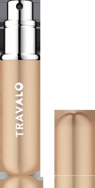 Travalo Classic HD Gold pildomas kvepalų buteliukas (atomaizeris), 5 ml