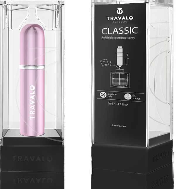 Travalo Classic HD Rožinė pildomas kvepalų buteliukas (atomaizeris), 5 ml