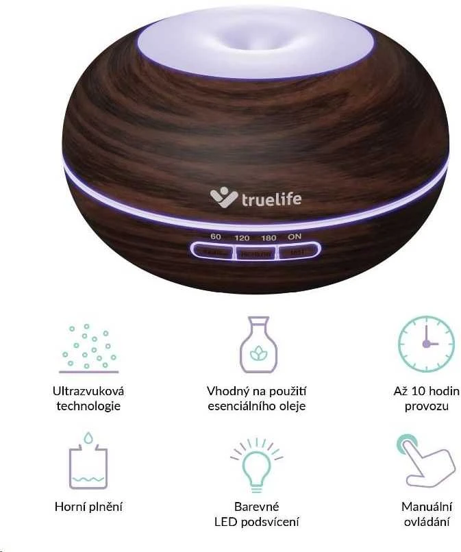 Drėkintuvas TrueLife AIR difuzorius D5 tamsus