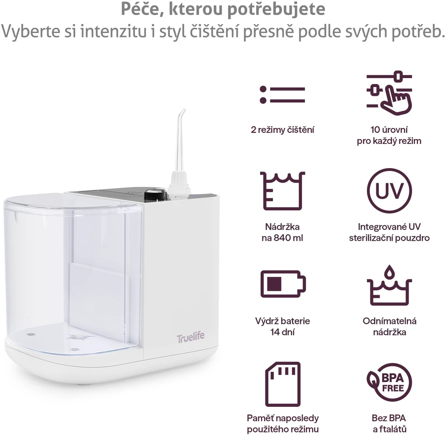 „TrueLife AquaFloss“ stotelė S800 UV