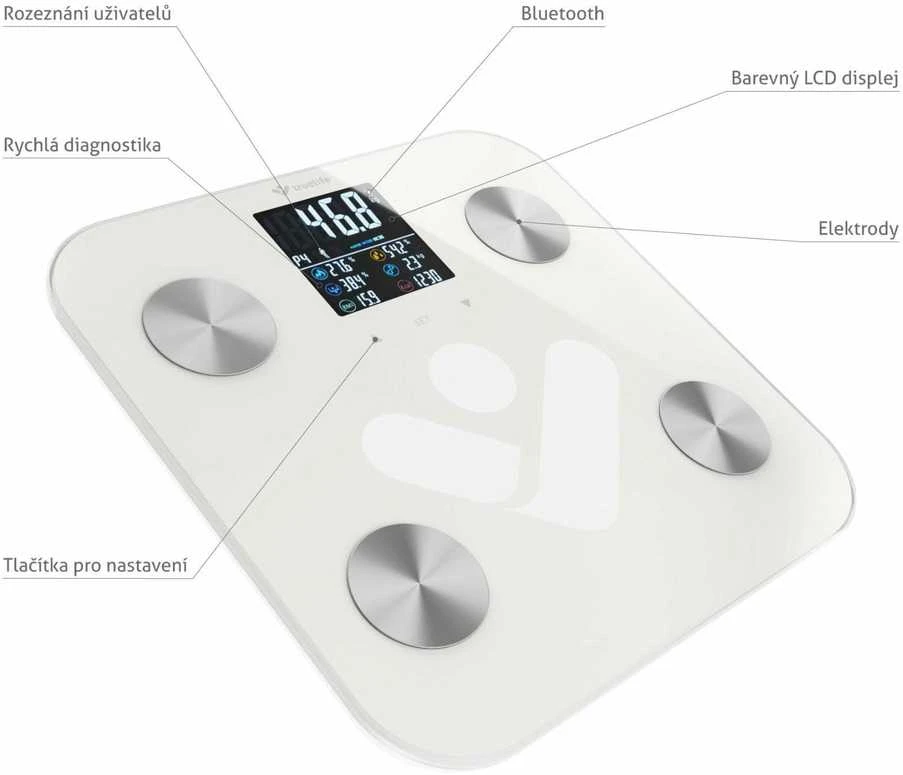 Svarstyklės TrueLife TrueLife FitScale W6 BT