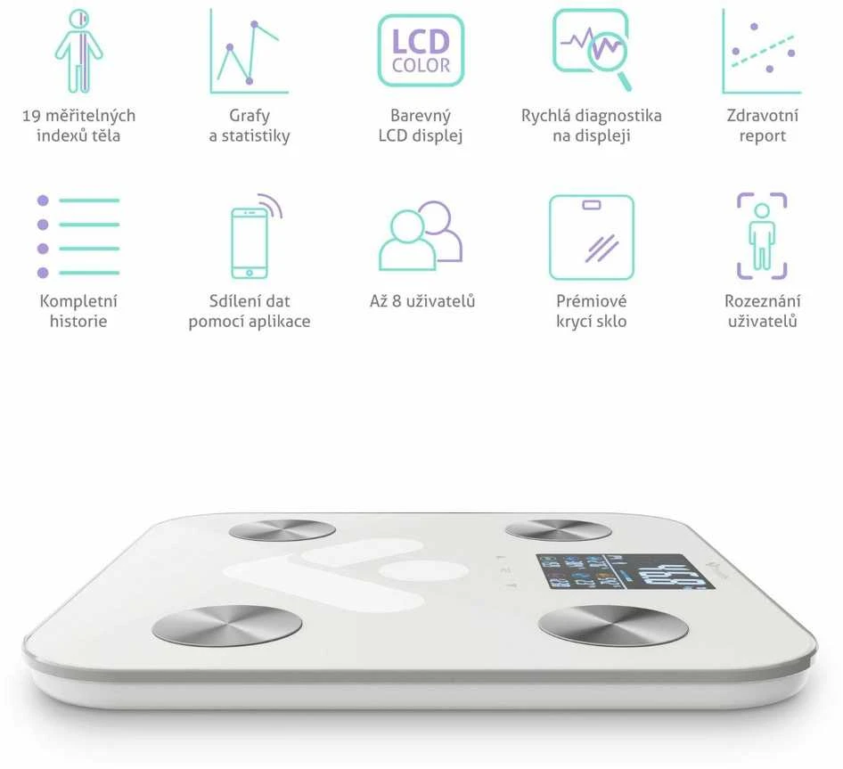 Svarstyklės TrueLife TrueLife FitScale W6 BT