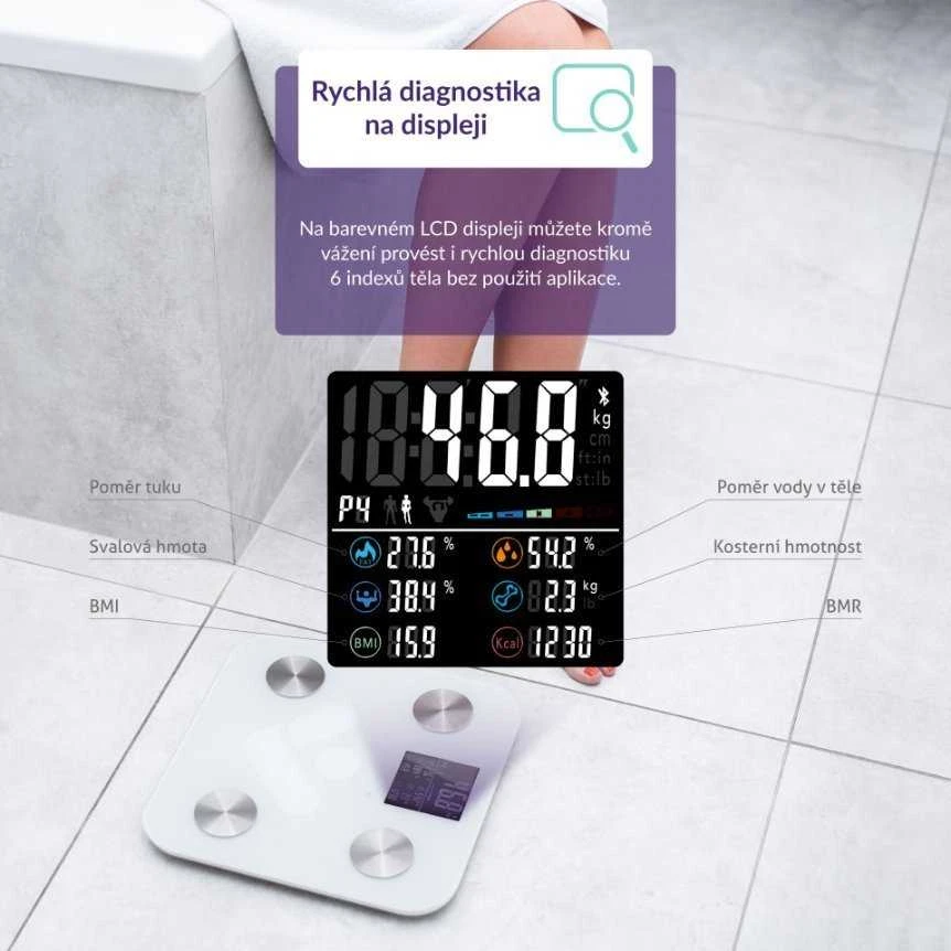 Svarstyklės TrueLife TrueLife FitScale W6 BT