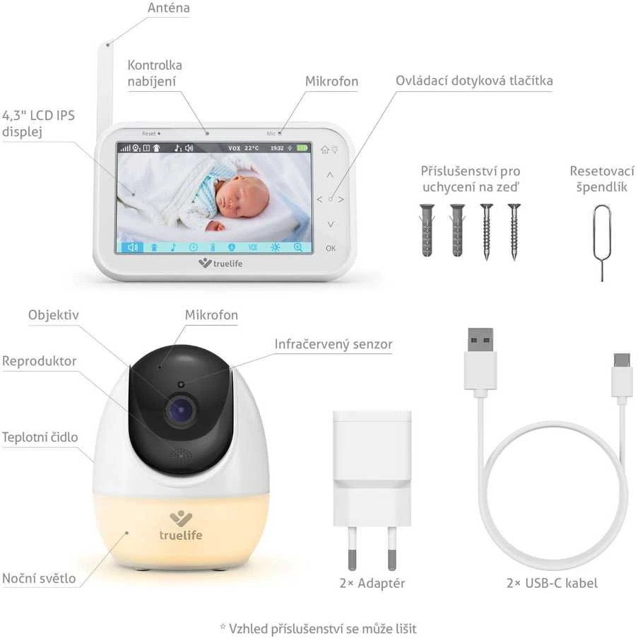 TrueLife NannyCam R4 Pro baby monitorius