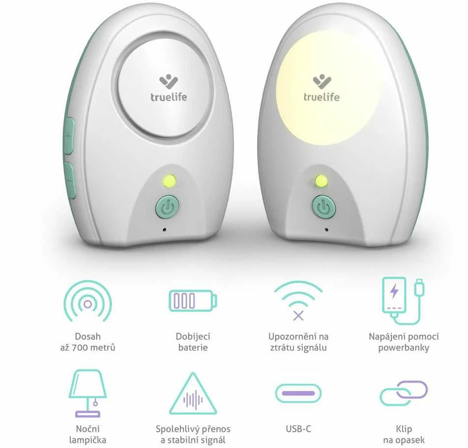 TrueLife NannyTone VM Pocket – skaitmeninė vaizdo auklė