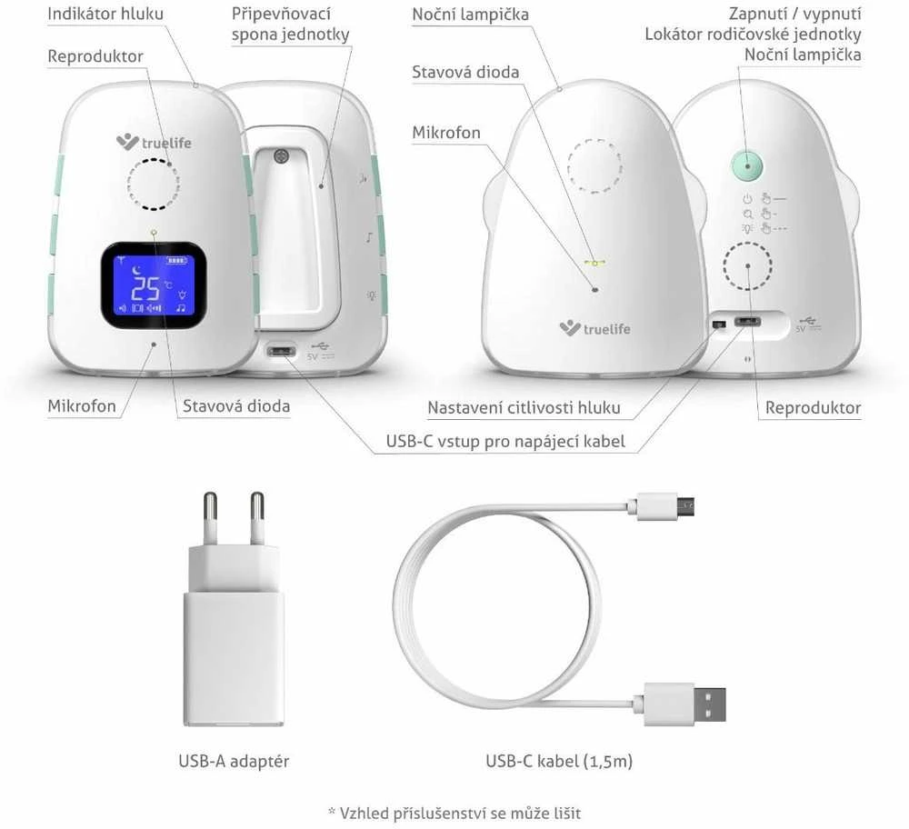TrueLife NannyTone VM3 mobili auklė