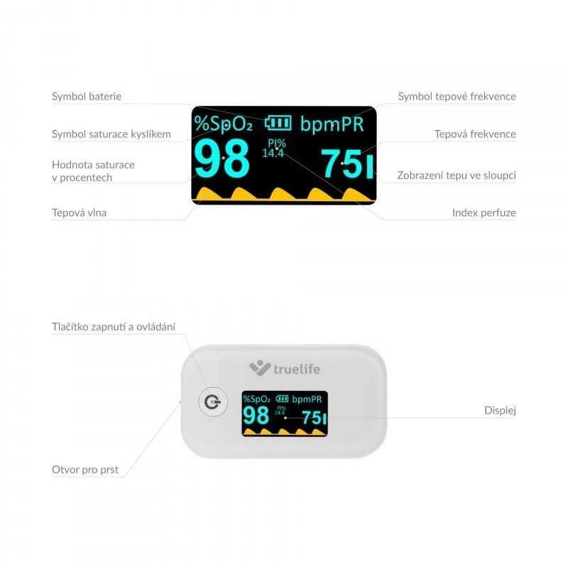 „TrueLife Oximeter X3“ – pulso oksimetras