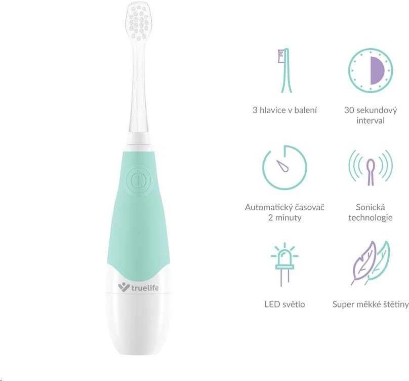Dantų šepetėlis TrueLife SonicBrush Baby G baltas