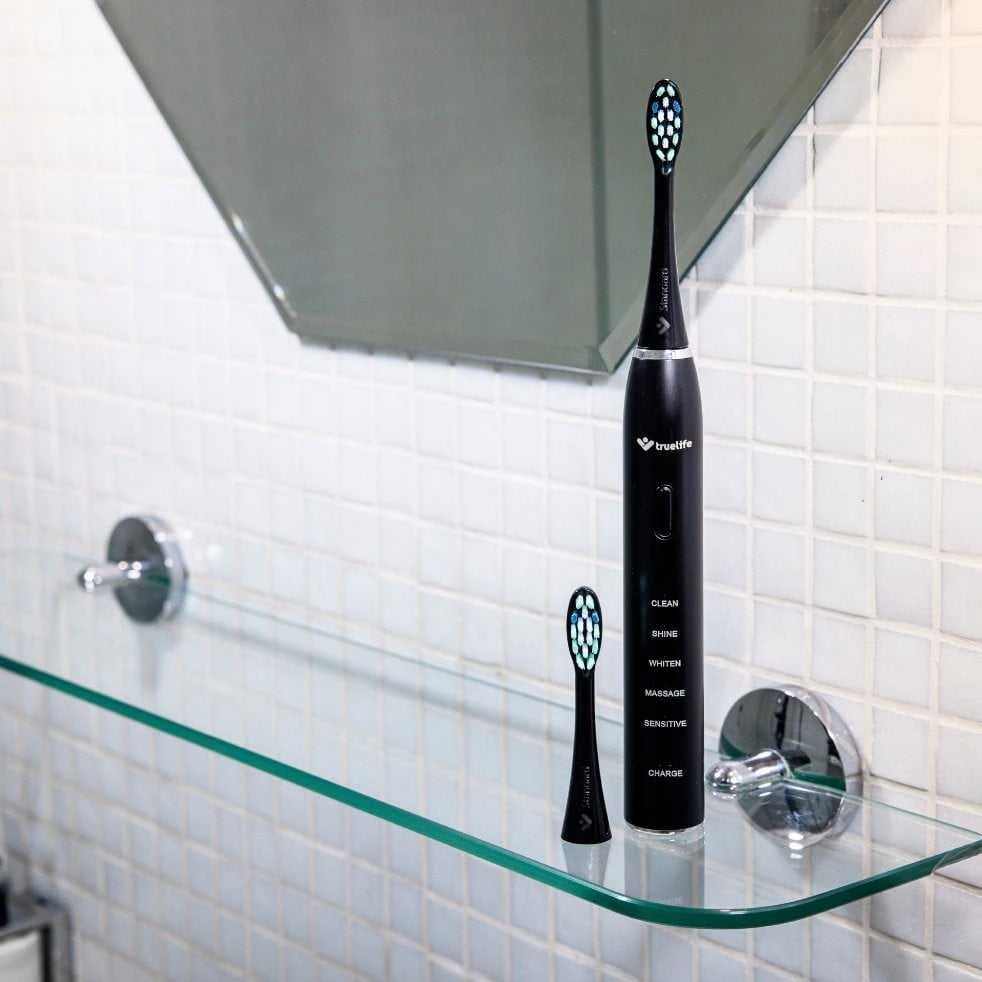 TrueLife SonicBrush Clean30 Juodas Adult Oscillating dantų šepetėlis