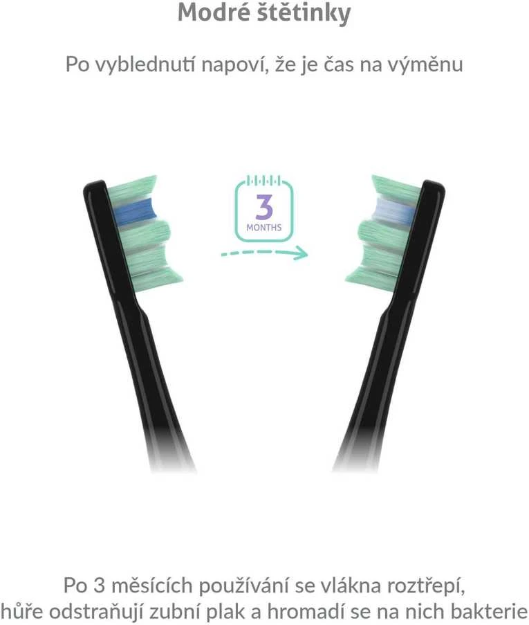 TrueLife SonicBrush Clean30 Juodas Adult Oscillating dantų šepetėlis