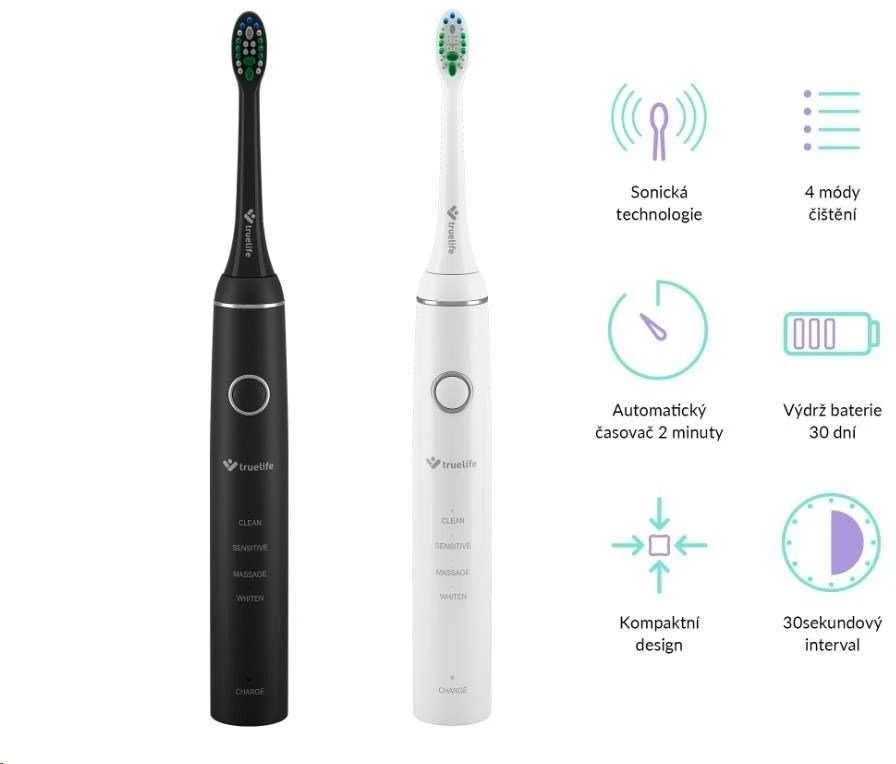 Dantų šepetėlis „TrueLife SonicBrush Compact Duo“.