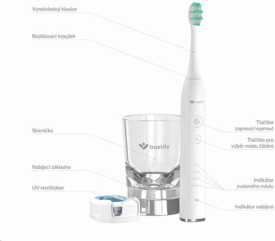 TrueLife SonicBrush GL UV su priedais