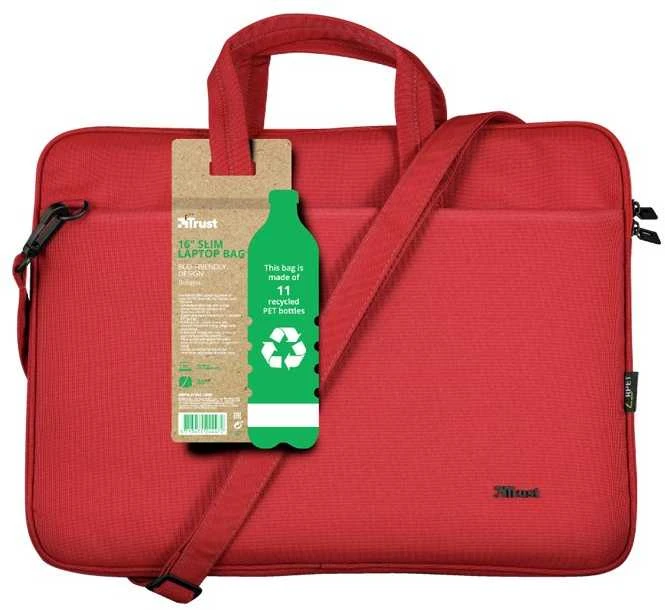 Trust Mėlyna Krepšys nešiojamam kompiuteriui BOLOGNA 16" ECO Mėlynas