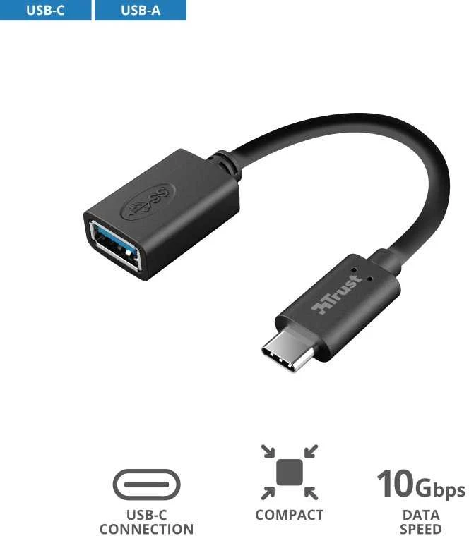 TRUST Calyx USB-C - USB-A adapteris