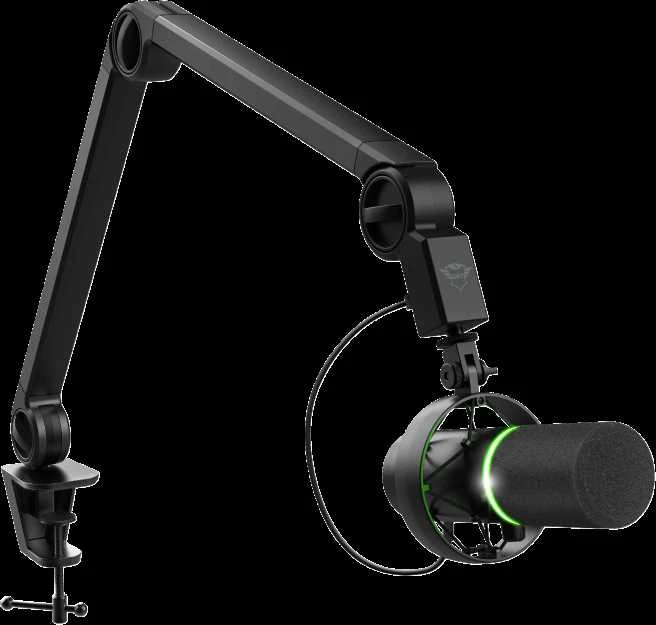 TRUST GXT 255+ Onyx laidinis mikrofonas + laikiklis | USB