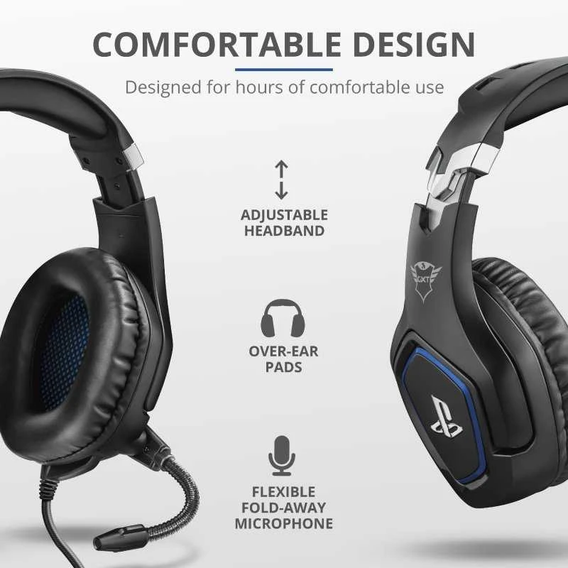 Žaidimų ausinės Trust GXT 488 Forze PS4 Gaming Headset PlayStation official licensed product, Juodos, 23530