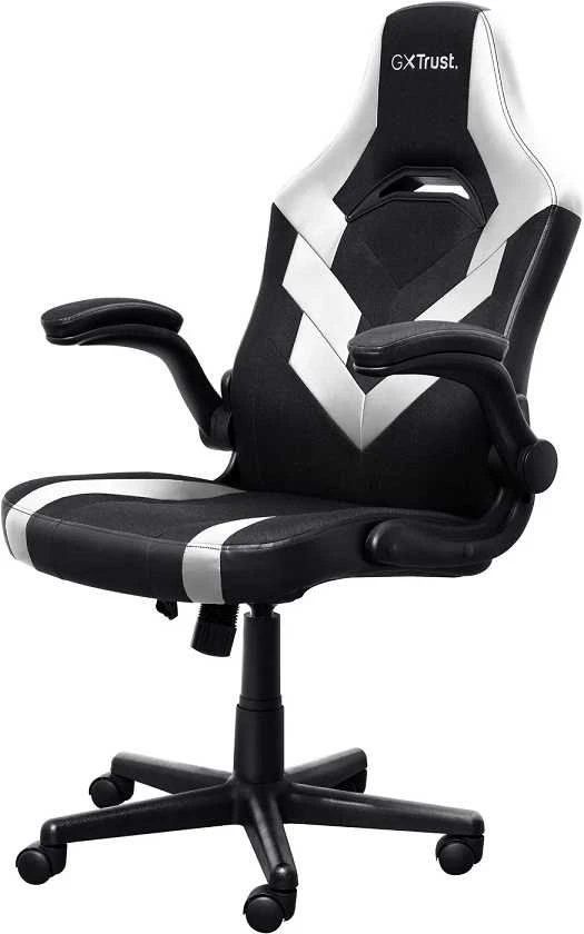 Žaidimų kėdė Trust GXT703W RIYE, Balta/juoda