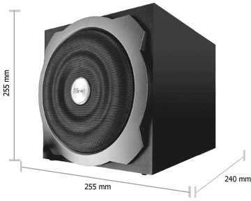 Kompiuterio kolonėlės Kolonėlės Trust Tytan 2.1 Subwoofer Juod