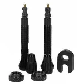 Tubeless Pirelli valves 80mm, juodas, 2 pcs
