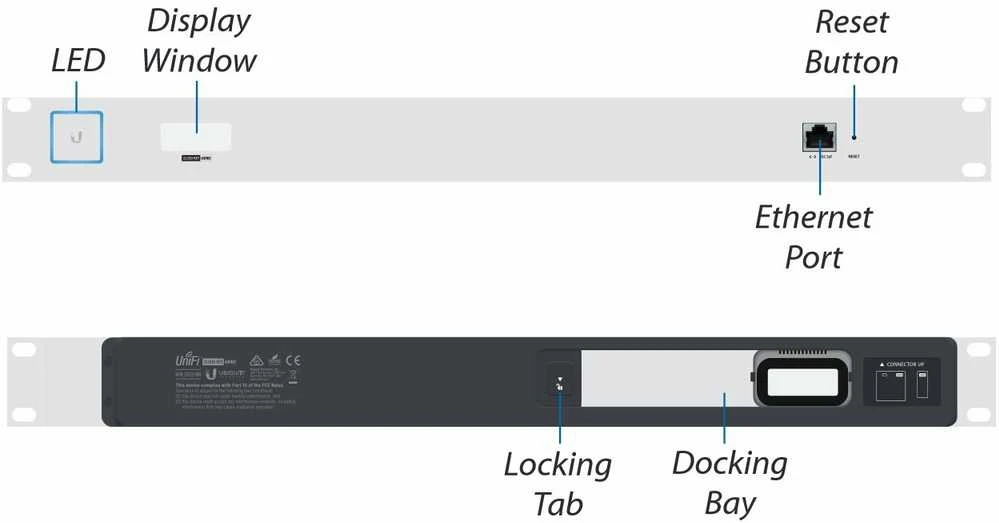 Šakotuvas UBIQUITI CKG2-RM Ubiquiti Cloud Key G2 Rack Mount Priedas