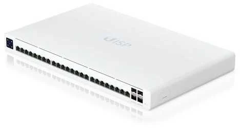 Šakotuvas Ubiquiti UISP-S-Pro-EU | Jungiklis | 24x RJ45 1000Mb/s, 16x pasyvus PoE 27V, 4x SFP+, 220W