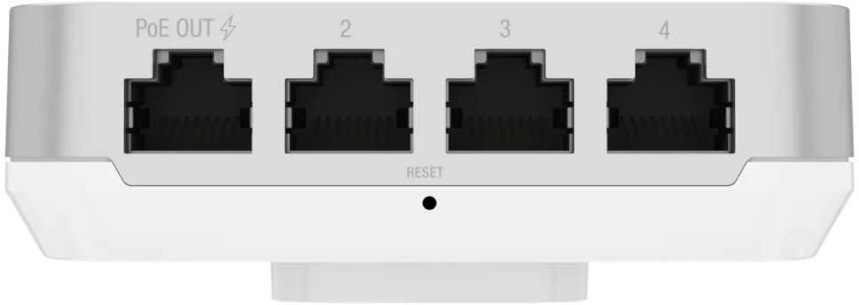 Ubiquiti | „WiFi 6“ prieigos taškas su integruotu „PoE“ jungikliu | U6-IW | 802.11ax | 2,4 GHz / 5 GHz | 10/100/1000 Mbit/s | Ethernet LAN (RJ-45) jungtys 1 | MU-MiMO Taip | PoE įvestis | Antenos tipas: vidinė
