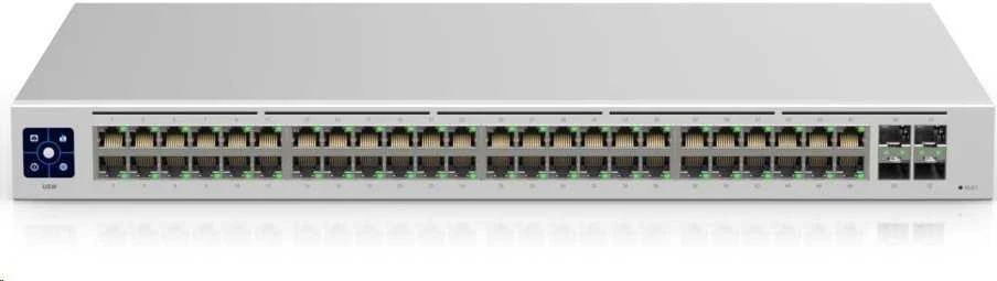 Šakotuvas Ubiquiti | USW-48 | Komutatorius - 48 jungtys | Stalinis | Valdomas | Maitinimo šaltinis: AC 120/230 V (50/60 Hz)