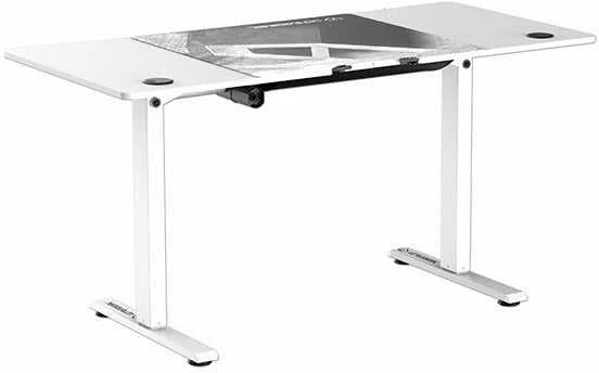 Žaidimų stalas Ultradesk LEVEL V2, 140 x 68 cm, Baltos spalvos