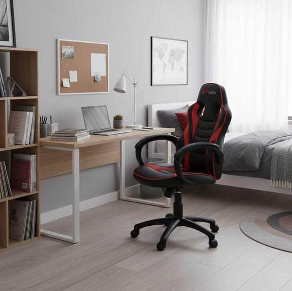 Red Fighter Žaidimų kėdė Raudona Fighter C6 Gaming Chair, Raudona