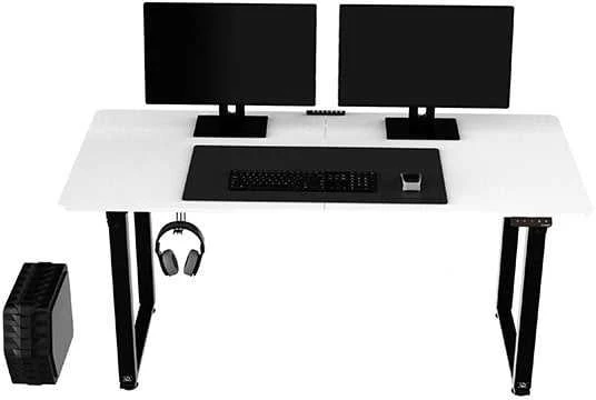 ULTRADESK UPLIFT Biurko 160x75 cm, 72-118 cm, juoda-balta