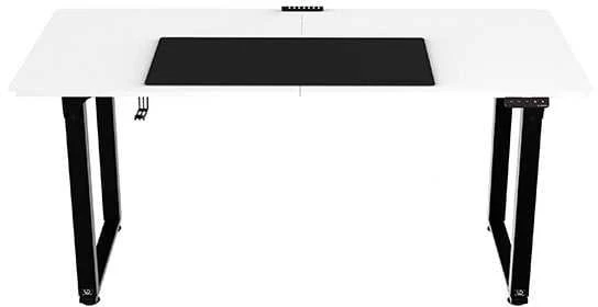 ULTRADESK UPLIFT Biurko 160x75 cm, 72-118 cm, juoda-balta