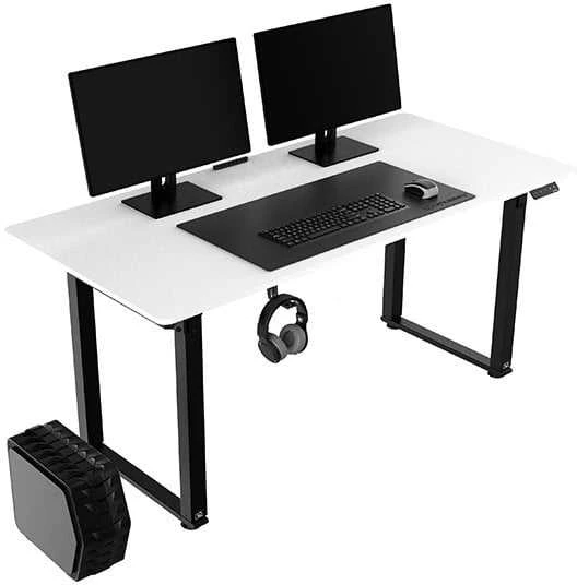 ULTRADESK UPLIFT Biurko 160x75 cm, 72-118 cm, juoda-balta