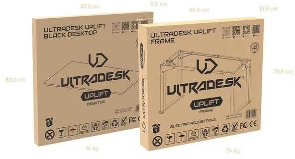„Ultradesk UPLIFT FRAME“ elektra reguliuojamas stalo rėmas/pagrindas, juodas