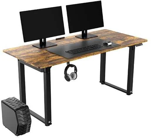 ULTRADESK UPLIFT Biurko 160x75 cm, 72-118 cm, juoda-ruda