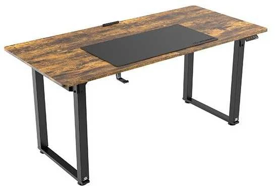 ULTRADESK UPLIFT Biurko 160x75 cm, 72-118 cm, juoda-ruda