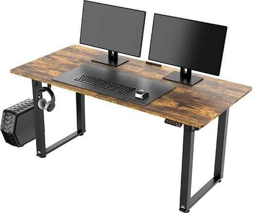 ULTRADESK UPLIFT Biurko 160x75 cm, 72-118 cm, juoda-ruda