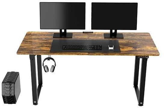 ULTRADESK UPLIFT Biurko 160x75 cm, 72-118 cm, juoda-ruda