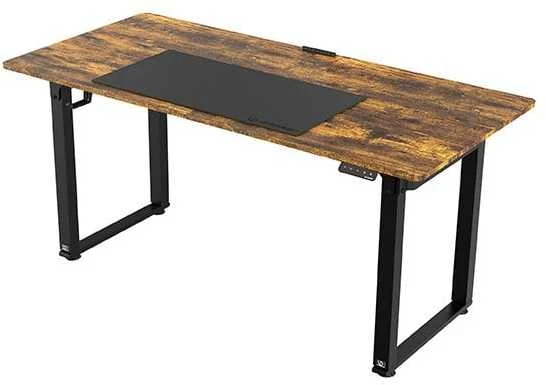 ULTRADESK UPLIFT Biurko 160x75 cm, 72-118 cm, juoda-ruda