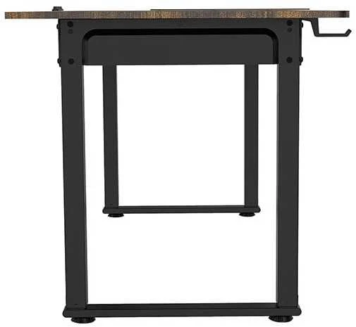 ULTRADESK UPLIFT Biurko 160x75 cm, 72-118 cm, juoda-ruda