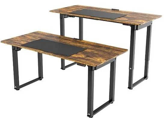 ULTRADESK UPLIFT Biurko 160x75 cm, 72-118 cm, juoda-ruda