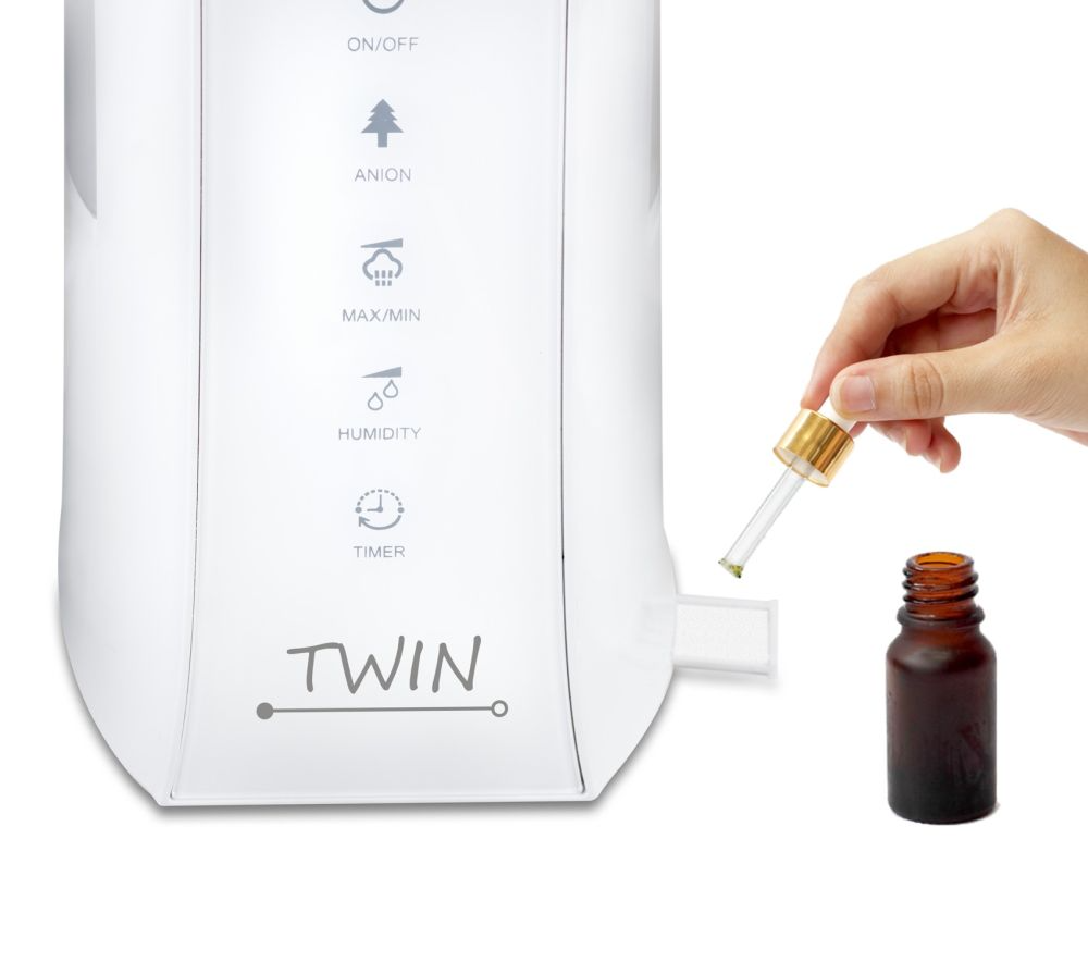 Ultragarsinis oro drėkintuvas Airbi TWIN, baltos spalvos | BI3222