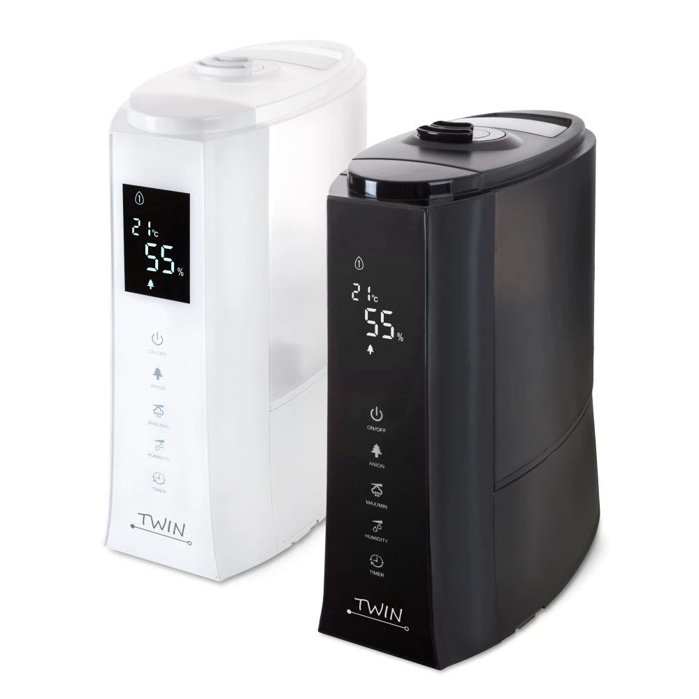 Ultragarsinis oro drėkintuvas Airbi TWIN, juodos spalvos | BI3221