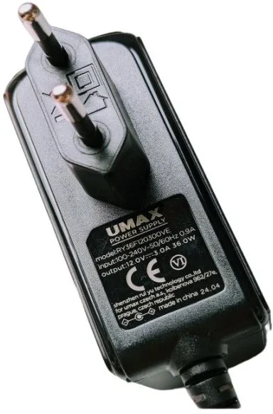 Nešiojamojo kompiuterio maitinimo adapteris Umax 36 W, 3 A, 12 V (UMMS0013)