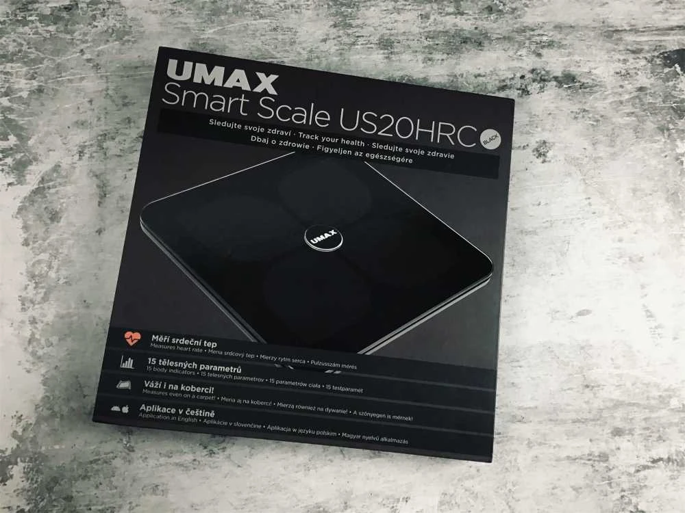 Vonios svarstyklės Umax US20HRC Juodas