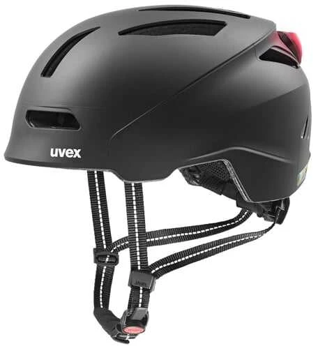 UVEX HELMA URBAN PLANET LED Juodas Matinis size 58-61