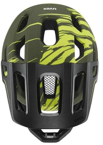 Šalmas Uvex react jr fullface dark olive matt-52-56 CM