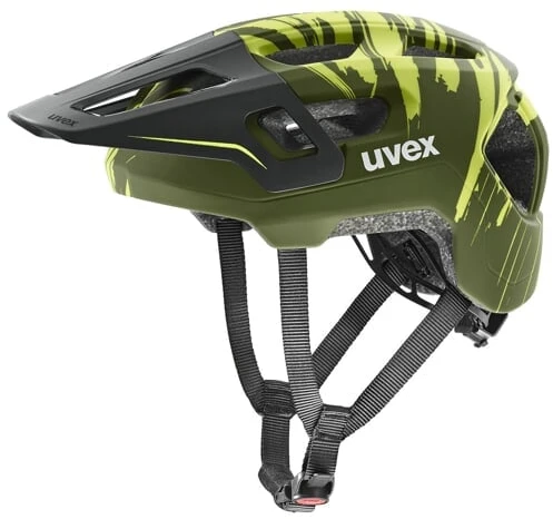 Šalmas Uvex react jr fullface dark olive matt-52-56 CM